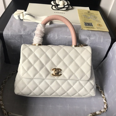 Chanel 2019 Coco Chain Handle Shoulder Bag,23/28CM - 샤넬 2019 코코 체인 핸들 숄더백,CHAB0755,23/28CM,화이트