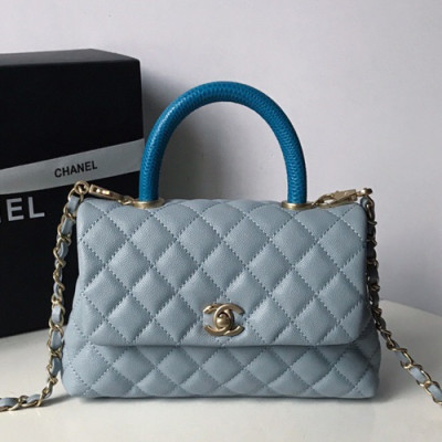 Chanel 2019 Coco Chain Handle Shoulder Bag,23/28CM - 샤넬 2019 코코 체인 핸들 숄더백,CHAB0755,23/28CM,연블루