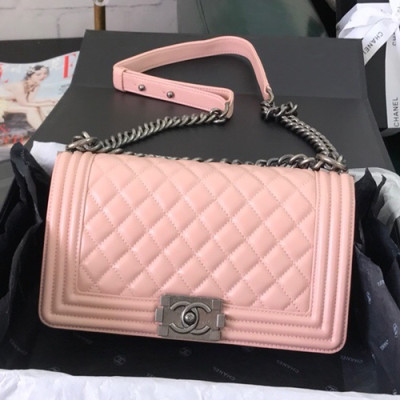 Chanel 2019 Leboy Chain Shoulder Bag,25CM - 샤넬 2019 르보이 체인 숄더백  67086 - CHAB0764,25CM,연핑크