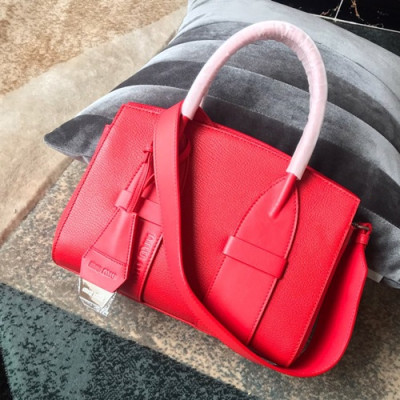 MiuMiu 2019 Tote Shoulder Bag,28cm - 미우미우 2019 토트 숄더백,5BA101, MIUB0282, 28cm,레드