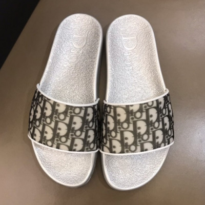 Dior 2019 Mens Initial Logo Slipper - 디올 남성 이니셜 로고 슬리퍼 Dio0305x.Size(240 - 275).실버