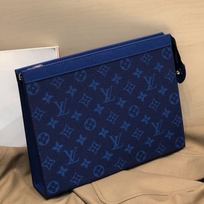 Louis Vuitton Pochette Voyage Monogram Clutch Bag,26/33cm - 루이비통 포쉐트 보야지 모노그램 남여공용 클러치백 M61692,LOUB1367,26cm/33cm,블루