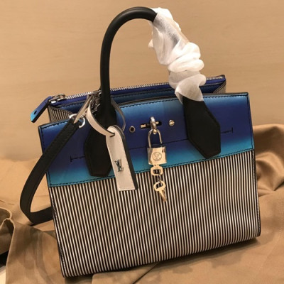 Louis Vuitton 2019 City Steamer Tote Shoulder Bag,22.5cm - 루이비통 2019 시티 스티머 토트 숄더백 M53799,LOUB1395,22.5cm,블루