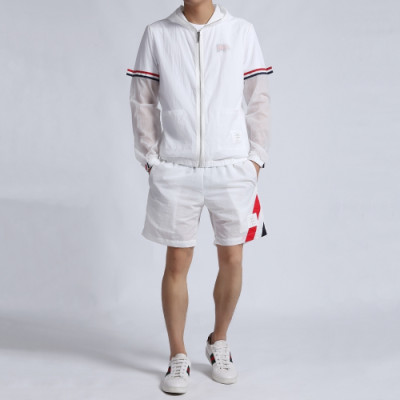 Thom Browne 2019 Mens Casual Sunscreen Windproof Jacket&Short Pants - 톰브라운 남성 캐쥬얼 자외선 차단 방풍자켓&반바지 Tho0156x.Size(m - 2xl).2컬러(그레이/화이트)