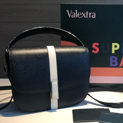 Valextra 2019 Epsom Leather Tote Shoulder Bag,20CM - 발렉스트라 2019 엡송 레더 토트 숄더백,VALB0034,20CM,블랙