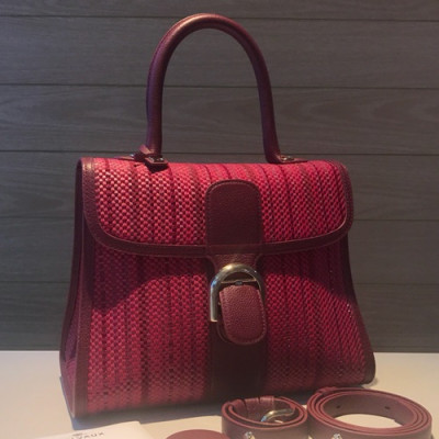 Delvaux 2019 Brillant Tote Shoulder Bag,28 CM - 델보 2019 브리앙 토트 숄더백,DVB0292.28 CM,레드