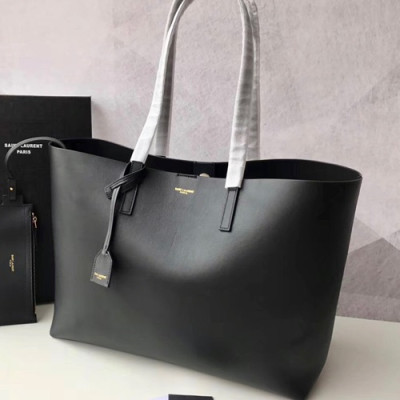 Saint Laurent 2019 Leather Women Shopper Bag,38CM - 입생로랑 2019 레드 여성용 쇼퍼백,SLB0378,38CM,블랙