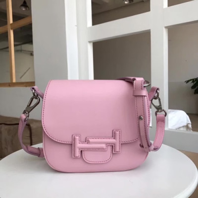 Tod's 2019 Double T Leather Shoulder Bag,22cm - 토즈 2019 더블 티 레더 숄더백,TODB0001,22cm,핑크