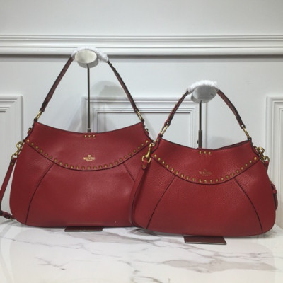 Valentino 2019 Garavani Twinkle Studs Leather Tote Shoulder Shopper Bag,35/42CM - 발렌티노 2019 가라바니 튕클 스터드 레더 토트 숄더 쇼퍼백,VTB0685,35/42CM,레드