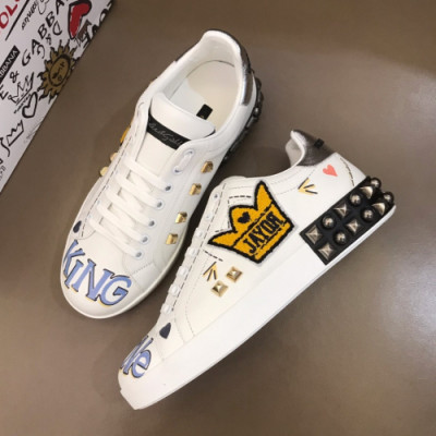 [커스텀급]Dolce&Gabbana 2019 Mens Graffity Leather Sneakers - 돌체앤가바나 2019 남성 그래피티 레더 스니커즈 Dol0102x.Size(240 - 275)