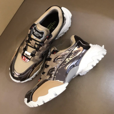 Valentino 2019 Mens Garavani Bounce Sneakers - 발렌티노 남성 로고 레더 스니커즈 Val05x.Size(240 - 280).베이지