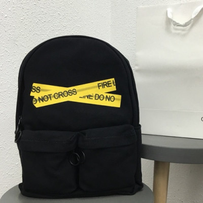 Off White 2019 Canvas Back Pack,47cm - 오프화이트 2019 캔버스 남여공용 백팩 5515-OFFB0006,47cm,블랙