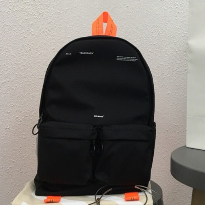 Off White 2019 Canvas Back Pack,48cm - 오프화이트 2019 캔버스 남여공용 백팩 5516-OFFB0007,48cm,블랙