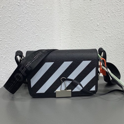 Off White 2019 Leather Shoulder Bag,18cm - 오프화이트 2019 레더 숄더백 5512-OFFB0036,18cm,블랙