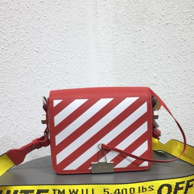 Off White 2019 Leather Binder Clip Shoulder Bag,19cm - 오프화이트 2019 레더 바인더 클립 숄더백 5503-OFFB0045,19cm,레드