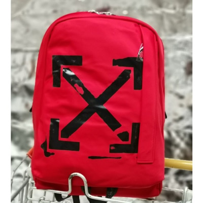 Off White 2019 Nylon Back Pack,43cm - 오프화이트 2019 나일론 남여공용 백팩 OFFB0065,43cm,레드