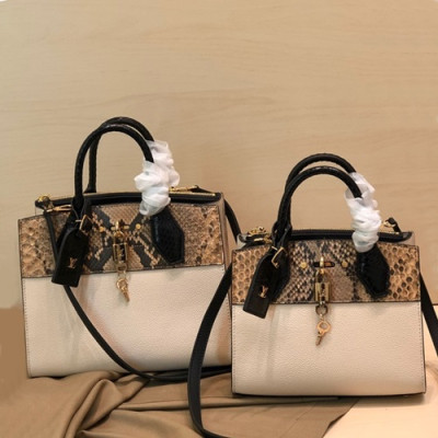 Louis Vuitton 2019 City Steamer Tote Shoulder Bag,22.5/26.5cm - 루이비통 2019 시티 스티머 토트 숄더백 M95975,LOUB1461,22.5/26.5cm,화이트