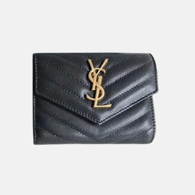 Saint Laurent 2019 Ladies  Wallet - 입생로랑 2019 여성용 반지갑 SLW0019.블랙