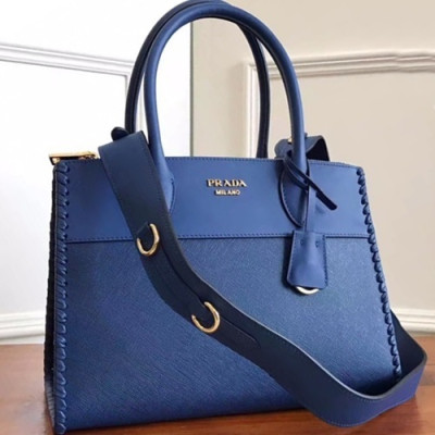 Prada 2019 Paradigm Tote Shoulder Bag,30cm - 프라다 2019 패러다임 토트 숄더백 ,1BA102-6,30cm,블루