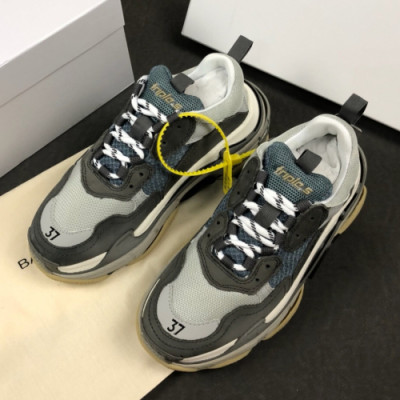 Balenciaga 2019 Mm/Wm Triple'S Clear Sole Runner - 발렌시아가 남자 트리플S 러너 Bal0244x.Size(225 - 275). 그레이