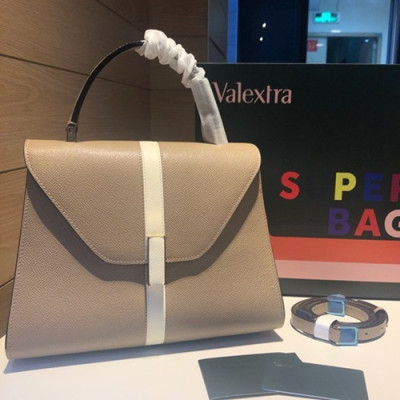 Valextra 2019 Epsom Leather Tote Shoulder Bag,22/26CM - 발렉스트라 2019 엡송 레더 토트 숄더백,VALB0106,22/26CM,베이지그레이