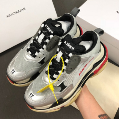 Balenciaga 2019 Mm/Wm Triple'S Clear Sole Runner - 발렌시아가 남자 트리플S 러너 Bal0244x.Size(225 - 275). 실버