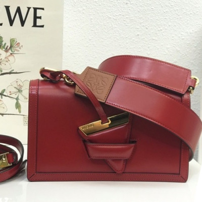 Loewe 2019 Barcelona Large Shoulder Bag, 24CM - 로에베 2019 바르셀로나 라지 숄더백 ,10157-LOEB0027, 24CM, 레드