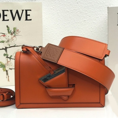 Loewe 2019 Barcelona Large Shoulder Bag, 24CM - 로에베 2019 바르셀로나 라지 숄더백 ,10157-LOEB0032, 24CM, 오렌지