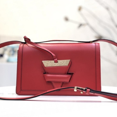 Loewe 2019 Barcelona Large Shoulder Bag, 24CM - 로에베 2019 바르셀로나 라지 숄더백 ,10158-LOEB0034, 24CM, 레드