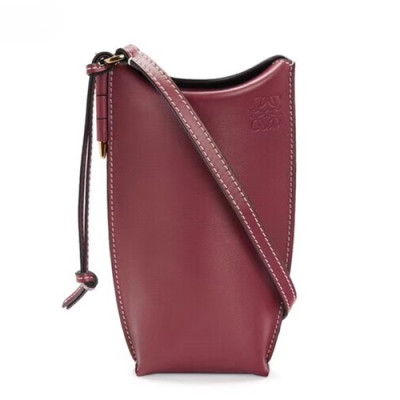 Loewe 2019 Gate Pocket Shoulder Cross Bag / Phone Bag, 19CM - 로에베 2019 게이트 포켓 숄더 크로스백 / 폰백 ,3051-LOEB0047,19CM, 레드