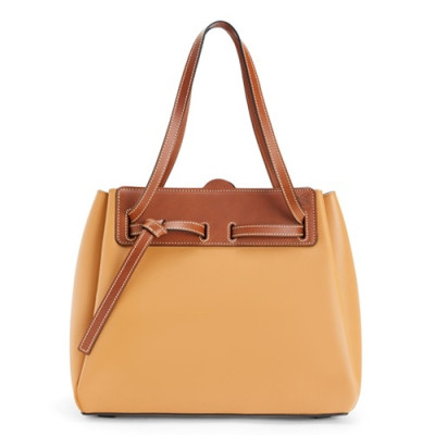 Loewe 2019 Lazo Tote Shoulder Shopper Bag, 32CM - 로에베 2019 라조 토트 숄더 쇼퍼백 ,LOEB0058, 32CM, 머스타드