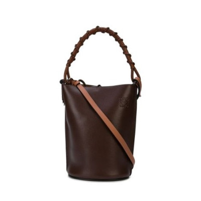 Loewe 2019 Gate Bucket Tote Shoulder Bag, 28CM - 로에베 2019 게이트 버킷 토트 숄더백 ,LOEB0067,28CM, 레드브라운