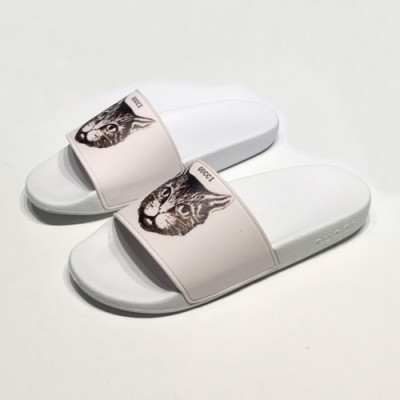 Gucci 2019 Mm/Wm Cat Casual Slipper - 구찌 남자 캐트 캐쥬얼 슬리퍼 Guc0414x.Size(225 - 275).화이트