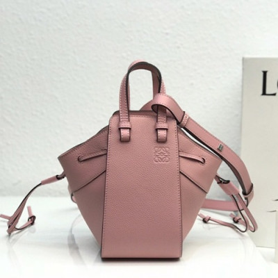 Loewe 2019 Hammock Mini Tote Shoulder Bag, 19CM - 로에베 2019 해먹 미니 토트 숄더백 ,10393-LOEB0102, 19CM, 연핑크