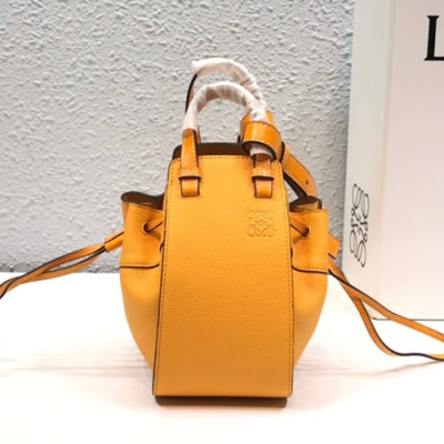 Loewe 2019 Hammock Mini Tote Shoulder Bag, 19.5CM - 로에베 2019 해먹 미니 토트 숄더백 ,10393-LOEB0107, 19.5CM, 옐로우