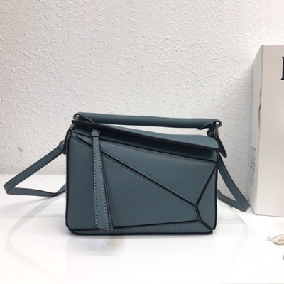 Loewe 2019 Puzzle Mini Shoulder Bag, 18CM - 로에베 2019 퍼즐 미니 숄더백 ,LOEB0118, 18CM, 블루