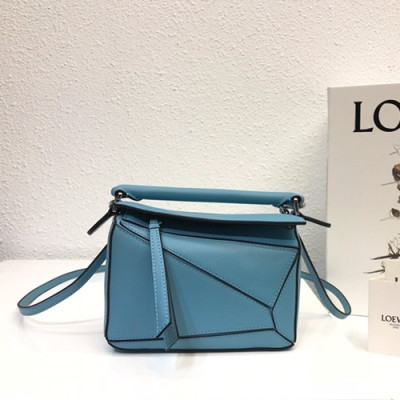 Loewe 2019 Puzzle Mini Shoulder Bag, 18CM - 로에베 2019 퍼즐 미니 숄더백 ,LOEB0121, 18CM, 연블루