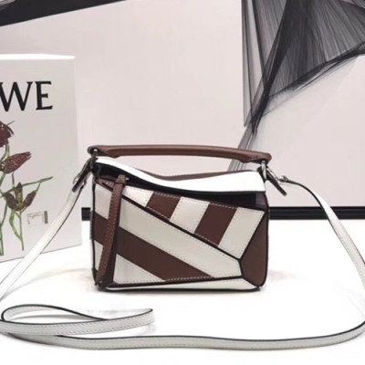 Loewe 2019 Puzzle Mini Shoulder Bag, 18CM - 로에베 2019 퍼즐 미니 숄더백 ,LOEB0130, 18CM, 화이트