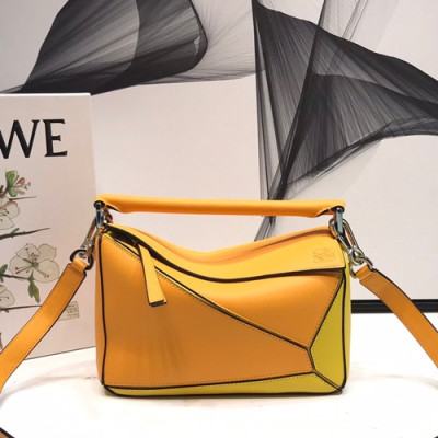 Loewe 2019 Puzzle Small Shoulder Bag, 24CM - 로에베 2019 퍼즐 스몰 숄더백 ,LOEB0132, 24CM, 옐로우