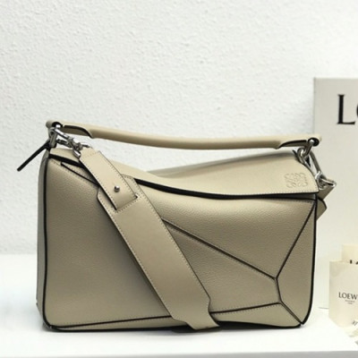 Loewe 2019 Puzzle Medium Shoulder Bag, 29CM - 로에베 2019 퍼즐 미듐 숄더백 ,LOEB0169, 29CM,오트밀