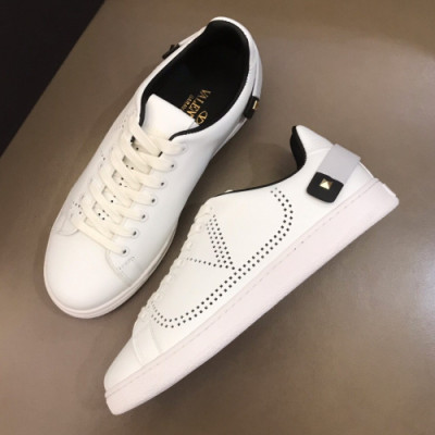 Valentino 2019 Mens Logo Low - top Sneakers - 발렌티노 2019 남성 Logo 로우탑 스니커즈 Val0223x.Size(240 - 270).블랙