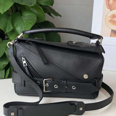 Loewe 2019 Puzzle Medium Shoulder Bag, 29CM - 로에베 2019 퍼즐 미듐 숄더백 ,LOEB0199, 29CM,블랙