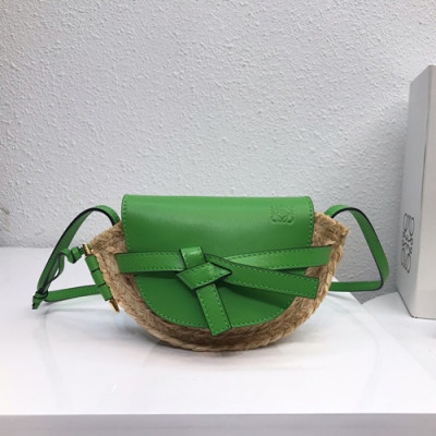 Loewe 2019 Gate Mini Shoulder Bag, 15CM - 로에베 2019 게이트 미니 숄더백 ,10182-LOEB0223,15CM, 그린