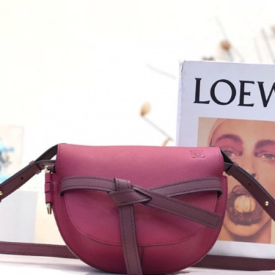 Loewe 2019 Gate Small Shoulder Bag,20CM - 로에베 2019 게이트 스몰 숄더백 ,LOEB0251, 20CM,퍼플레드