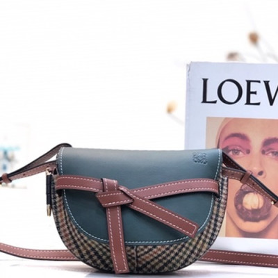 Loewe 2019 Gate Small Shoulder Bag,20CM - 로에베 2019 게이트 스몰 숄더백 ,LOEB0261, 20CM,다크그린