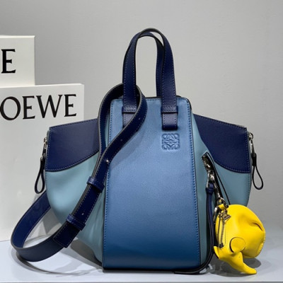 Loewe 2019 Hammock Small Tote Shoulder Bag, 29CM - 로에베 2019 해먹 스몰 토트 숄더백 ,3047-LOEB0280, 29CM, 블루