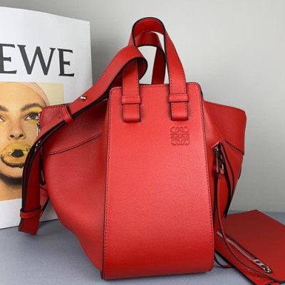 Loewe 2019 Hammock Small Tote Shoulder Bag, 29CM - 로에베 2019 해먹 스몰 토트 숄더백 ,3047-LOEB0286, 29CM, 레드