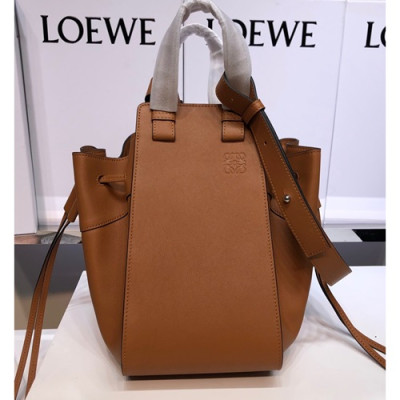 Loewe 2019 Hammock Large Tote Shoulder Bag, 31CM - 로에베 2019 해먹 라지 토트 숄더백 ,061843-LOEB0307, 31CM, 브라운