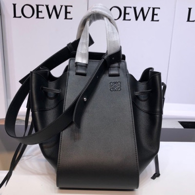 Loewe 2019 Hammock Large Tote Shoulder Bag, 31CM - 로에베 2019 해먹 라지 토트 숄더백 ,061843-LOEB0309, 31CM, 블랙