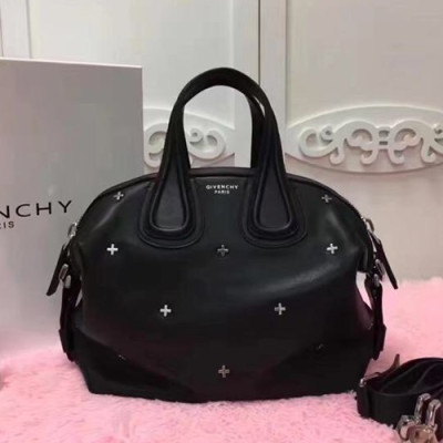 Givenchy Nightingale Leather Tote Shoulder Bag,28CM - 지방시 나이팅게일 레더 토트 숄더백,GVB0102,28CM,블랙